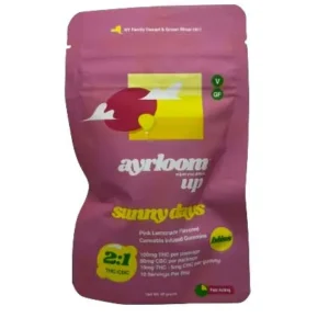 Ayrloom | Pink Lemonade "sunny Days" | 2:1 10mg Thc : 5mg Cbc 10 Pack