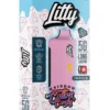 Litty 5g THCA Loaded Live Diamonds Vape - Rainbow Cotton Candy
