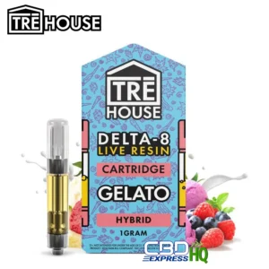 TRĒ House 1g Live Resin Delta 8 Blend Cartridge - Ice Cream Cake
