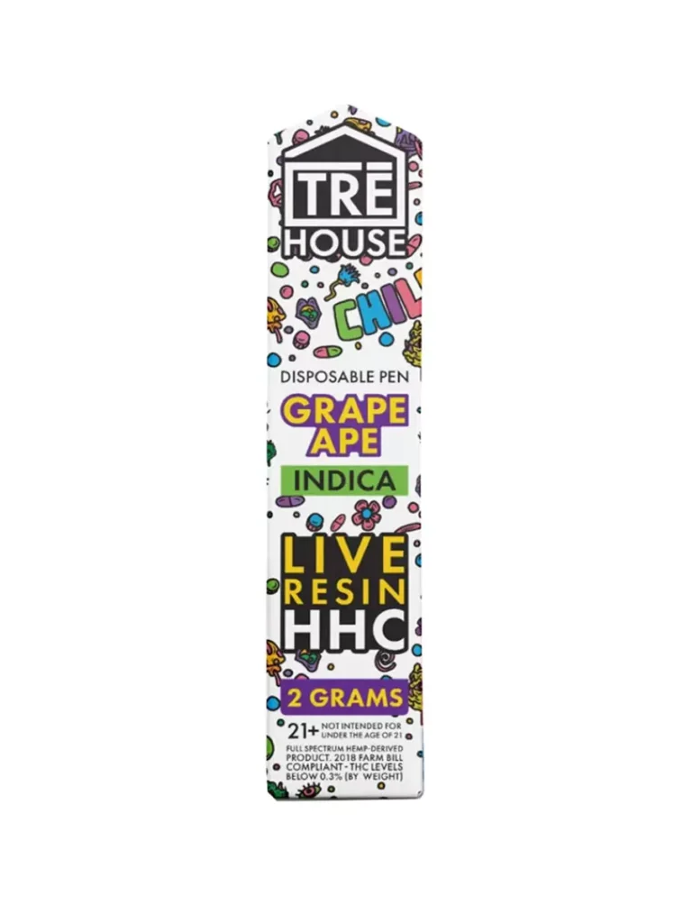 TRĒ House 1g Live Resin HHC Cartridge - Grape Ape
