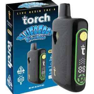 Torch 6g Pulse THCA Live Resin Blend Vape - Blueberry Cookies